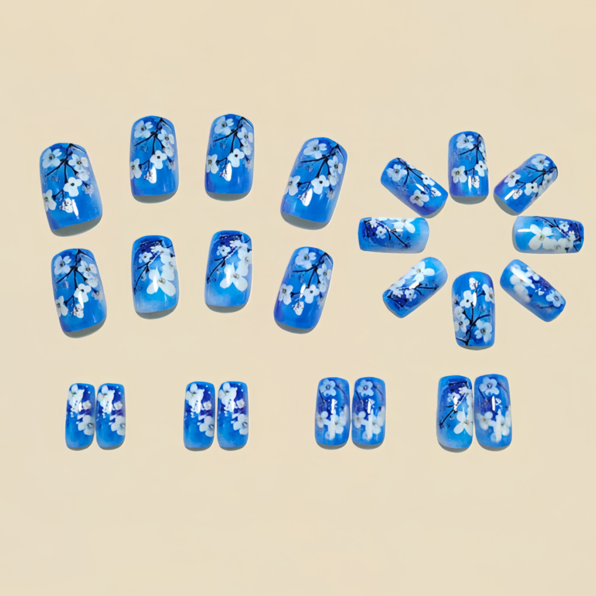 Medium fake nails for women gi - Nail Art Press On ulasan dan harga