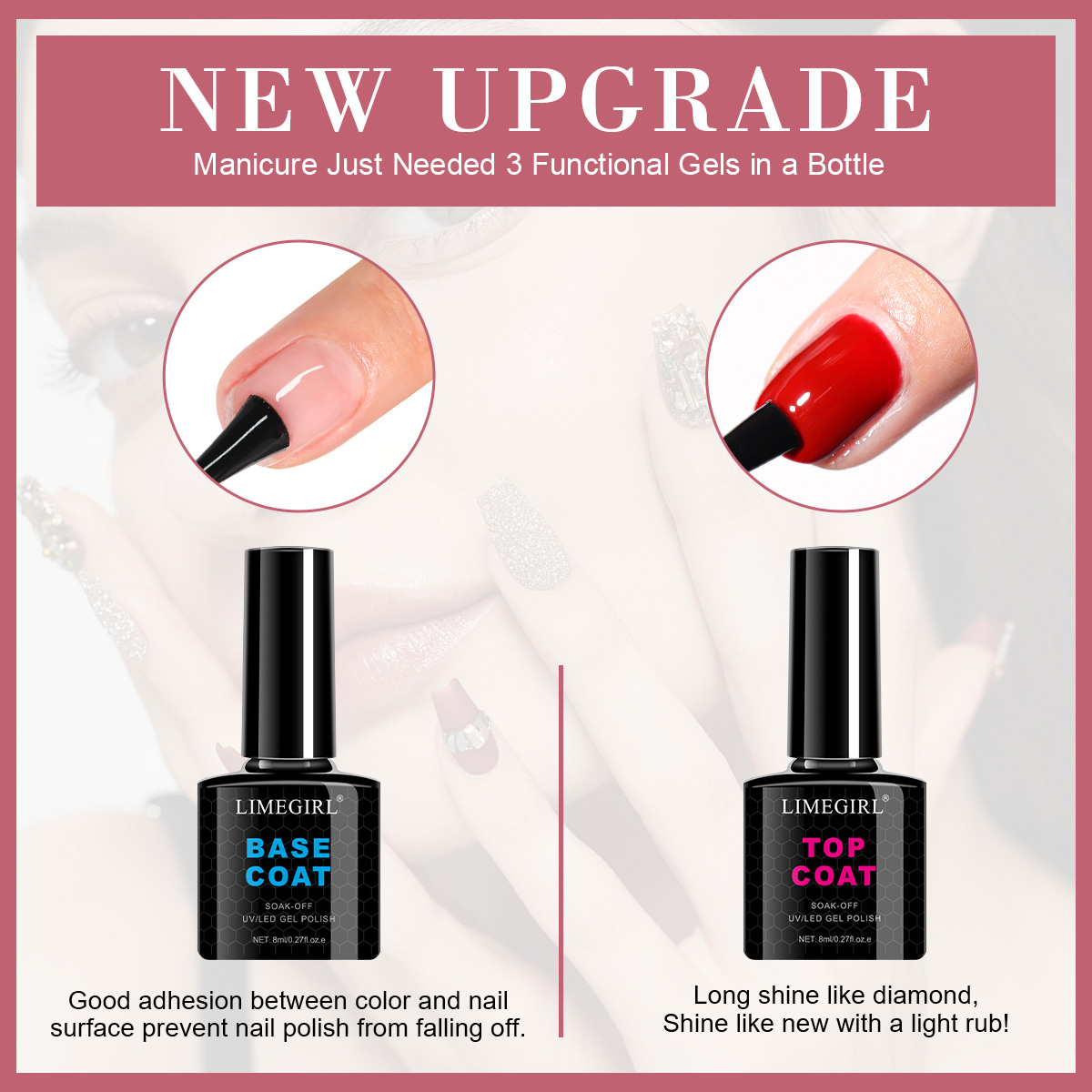 Poly Nail Gel Set for Extensio - Nail Art Ombre ulasan dan harga