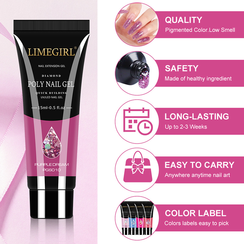 15ml Nail Gel Kit For Quick Ex - Nail Art Ombre ulasan dan harga