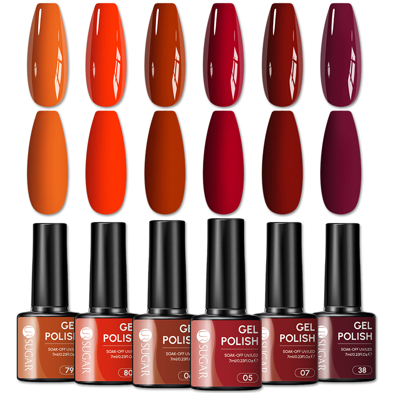 UR SUGAR 1/6pcs Pumpkin Orange - Nail Art Orange ulasan dan harga
