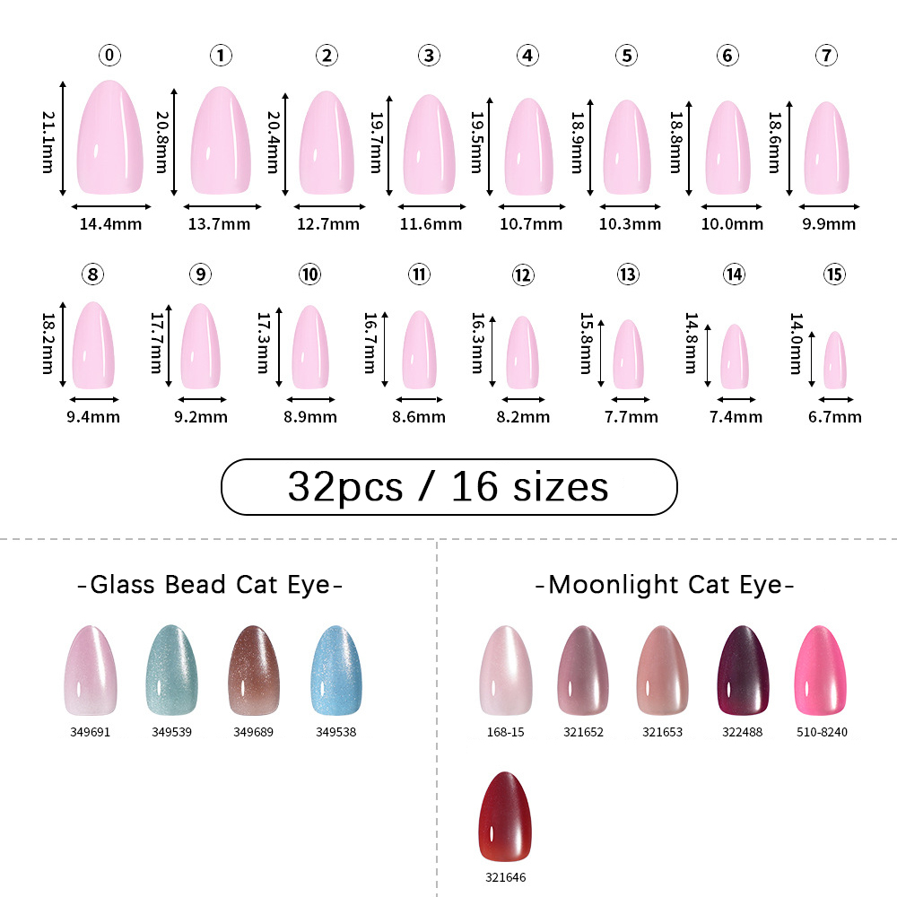 VITAGWX 32pcs Press on Nails A - Nail Art Press On ulasan dan harga