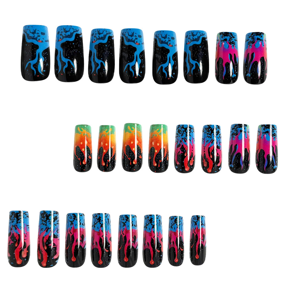 Medium fake nails for women gi - Nail Art Orange ulasan dan harga