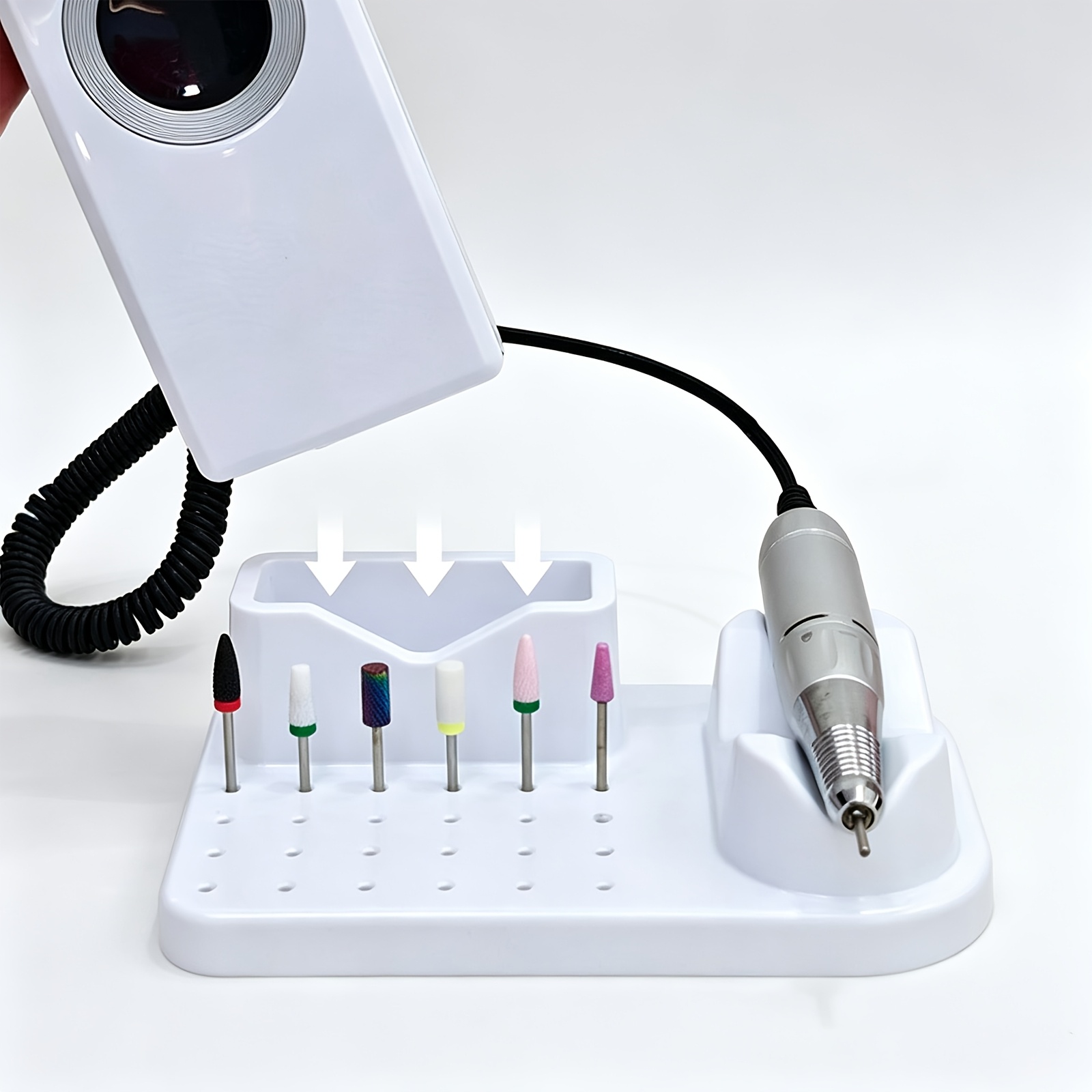 Nail Drill Bit Holder and Orga - Nail Drill Machine ulasan dan harga