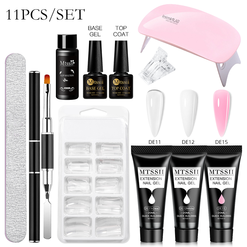 Mtssii 17PCS/Set 20ml Nail Ext - Nail Art Ombre ulasan dan harga