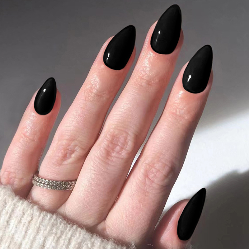 24pcs Solid Color False Nails  - Nail Art Press On ulasan dan harga