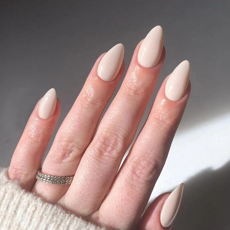 24pcs Solid Color False Nails  - Nail Art Press On ulasan dan harga