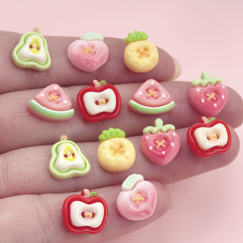 50/500pcs Mini Simulated Fruit - Nail Art Ombre ulasan dan harga