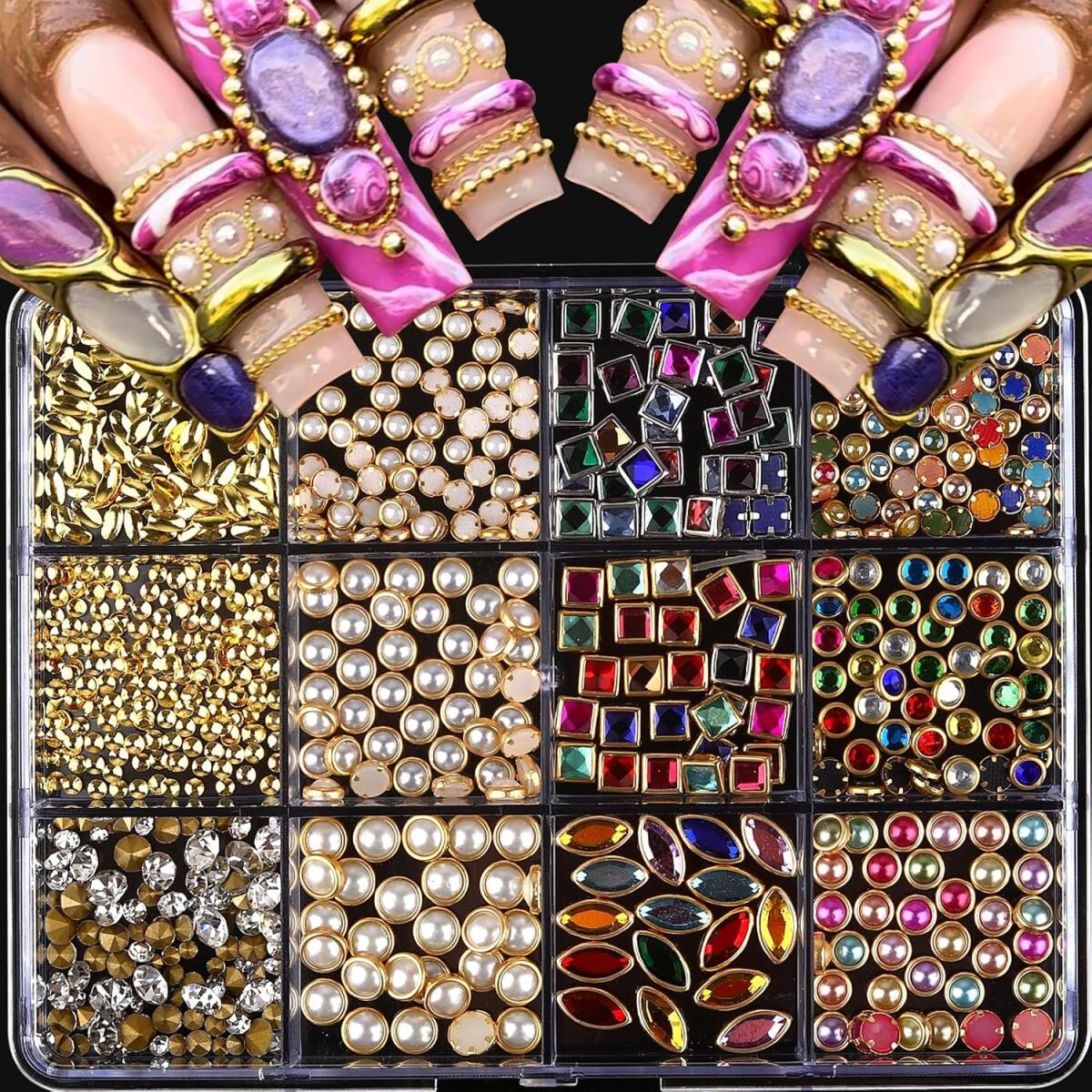 1Box Light Luxury Shinny Nail  - Nail Art Valentines Day ulasan dan harga