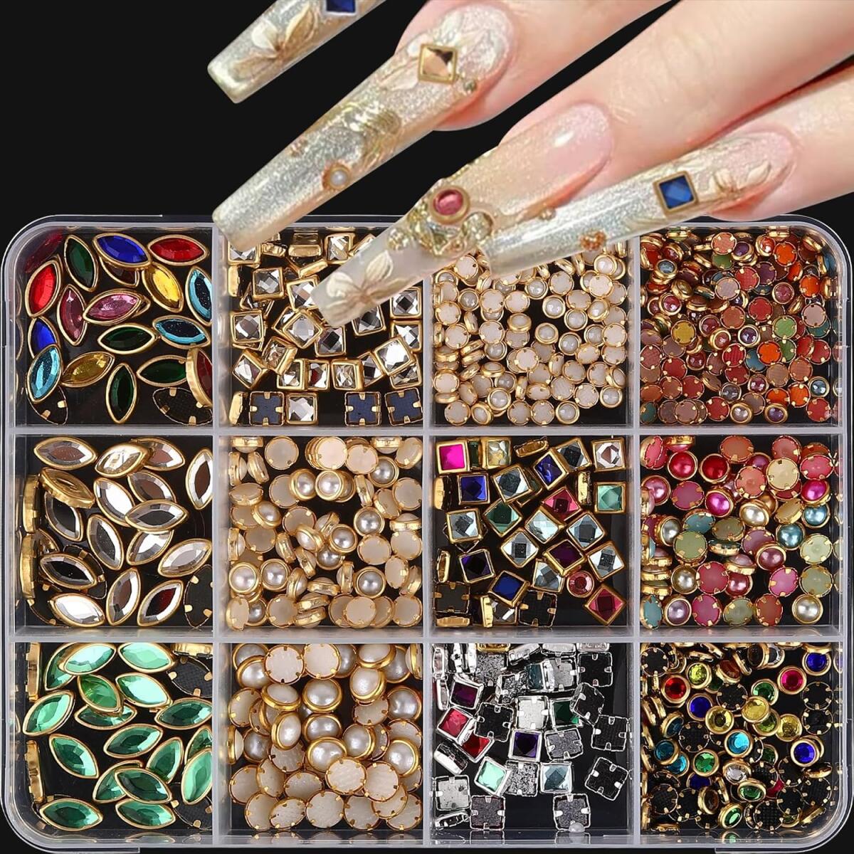 1Box Light Luxury Shinny Nail  - Nail Art Valentines Day ulasan dan harga